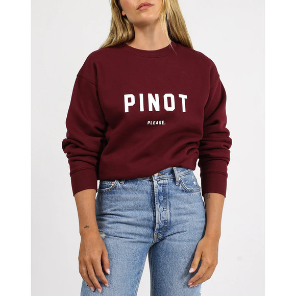Brunette The Label Pinot Please Crewneck (XS-S) - Picture 3 of 3